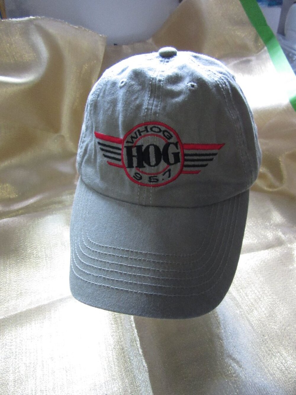 WHOG HOG 95.7 "Daytona Classic Rock" embroidered on front and back of cap